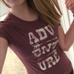 Adventure Faded Red Tee Shirt